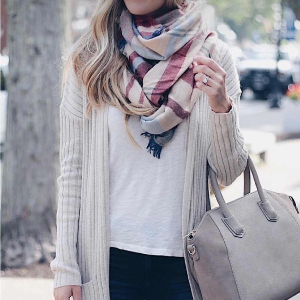 Nordstrom B.P. Long Cream Cardigan